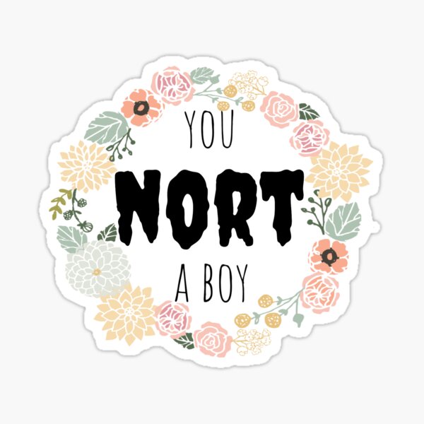 nort a boy Sticker