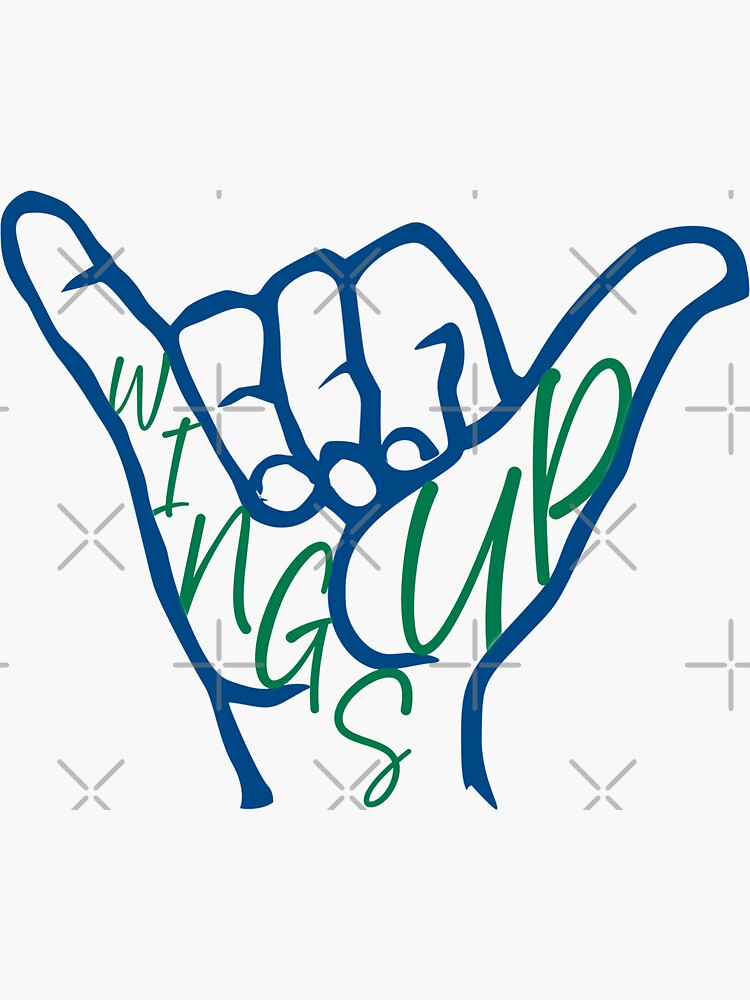 "FGCU Wings Up" Sticker for Sale by graciedough Redbubble