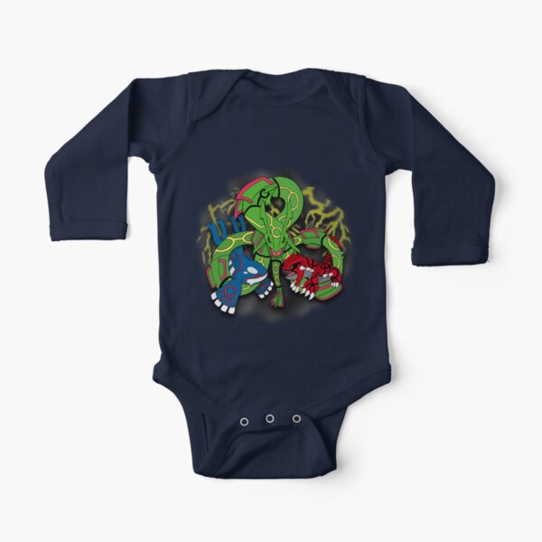 Rayquaza, Kyogre, & Groudon - Hoenn Remake Ahoy! Long Sleeve Baby One-Piece