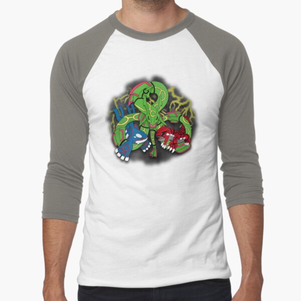 Rayquaza, Kyogre, & Groudon - Hoenn Remake Ahoy! Baseball ¾ Sleeve T-Shirt