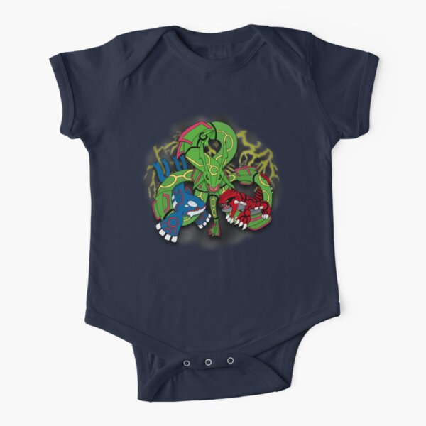 Rayquaza, Kyogre, & Groudon - Hoenn Remake Ahoy! Short Sleeve Baby One-Piece