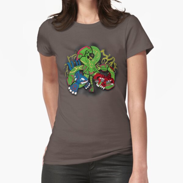 Rayquaza, Kyogre, & Groudon - Hoenn Remake Ahoy! Fitted T-Shirt