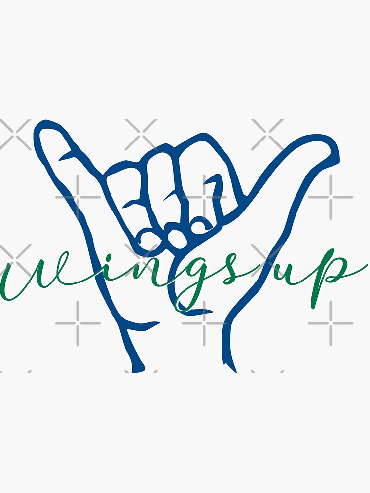 "FGCU Wings Up" Sticker for Sale by graciedough Redbubble