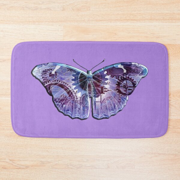 Item preview, Steampunk Butterfly - Blue and Purple designed and sold by Retro Art Factory.