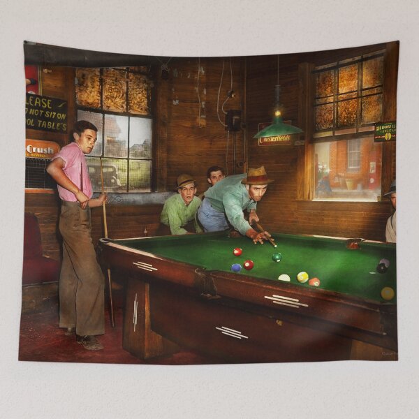 Item preview, Sport - Pool - Please do not sit on pool tables 1940 designed and sold by Mike Savad Photography.