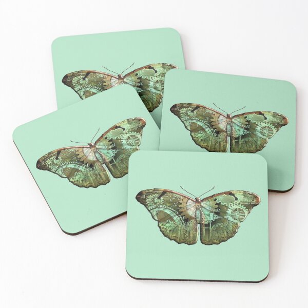 Item preview, Steampunk Butterfly - Green designed and sold by Retro Art Factory.