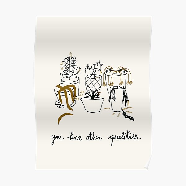 digital illustration with dead plants Poster