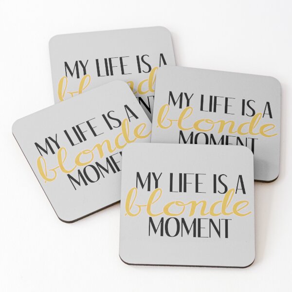 Item preview, My life is a blonde moment - yellow designed and sold by laurenemoe.