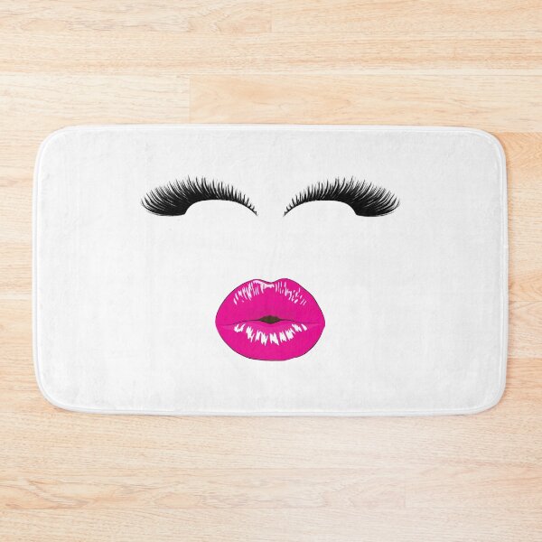 Item preview, Cute Eyelash And Pink Lips  designed and sold by TexasMerch.