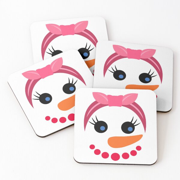 Item preview, Snowman Face Christmas Costume Winter Pink Bow Girl designed and sold by MagicBoutique.