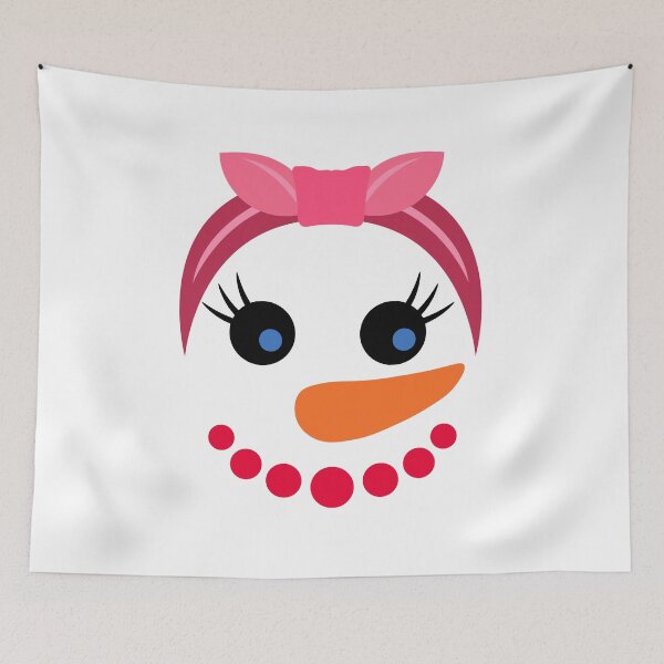 Item preview, Snowman Face Christmas Costume Winter Pink Bow Girl designed and sold by MagicBoutique.