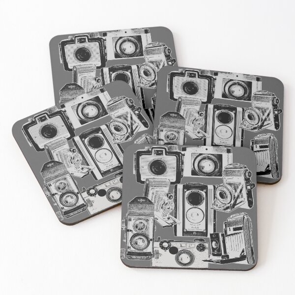 Item preview, Vintage Camera Collage in Reverse Print designed and sold by Retro Art Factory.