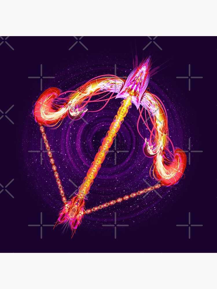 Sagittarius Zodiac Lightburst by ifourdezign