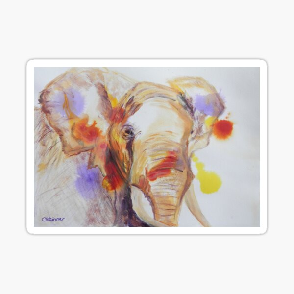 African Elephant Sticker