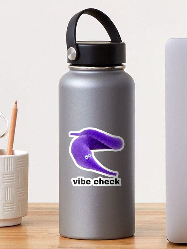 Vibe Check Worm On A String Sticker By Screamingagain Redbubble redbubble
