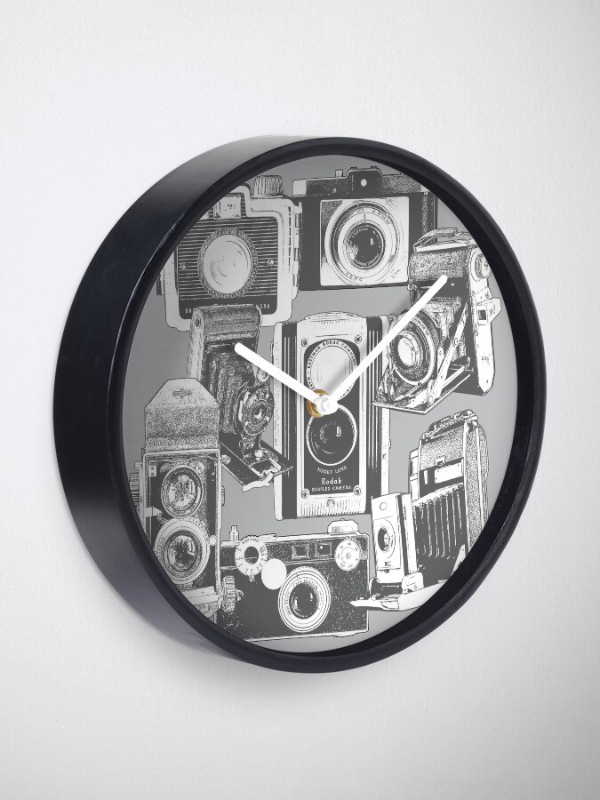 Alternate view of Vintage Camera Collage Clock