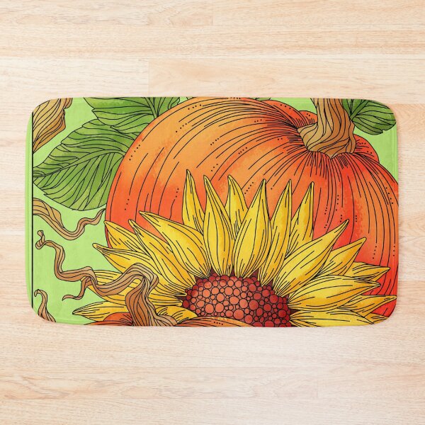 Item preview, Pumpkin and Sunflower designed and sold by Rusembell.