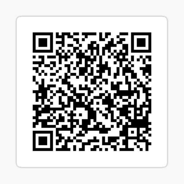 QR Code Jumpscare - Qr Code - Sticker