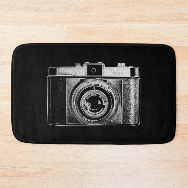 Item preview, iLoca Vintage Camera with White Outline designed and sold by Retro Art Factory.