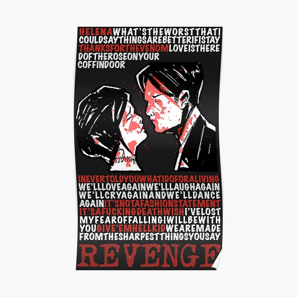 Three Cheers For Sweet Revenge graphic poster Poster