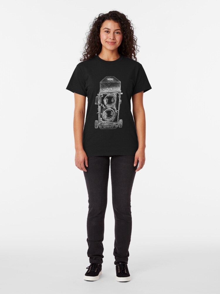 Alternate view of Mamiya C220 with White Outline Classic T-Shirt