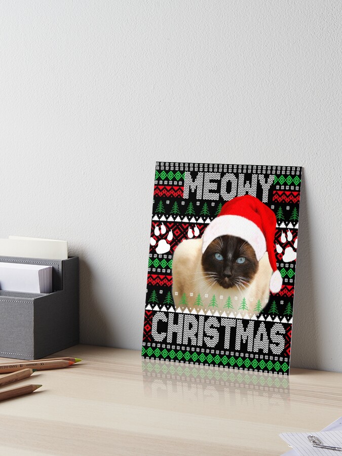 siamese cat christmas sweater