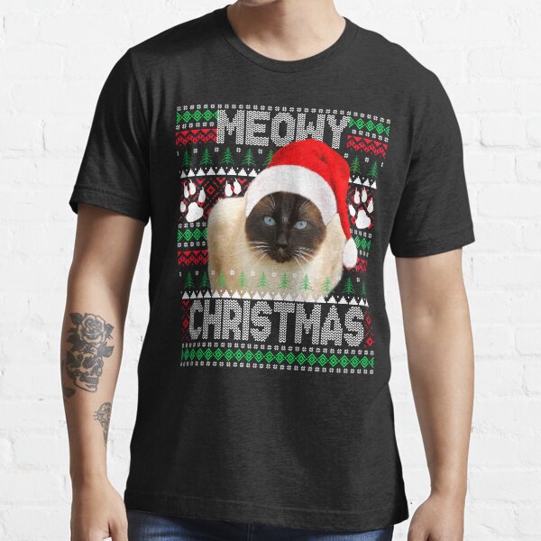 siamese cat christmas sweater