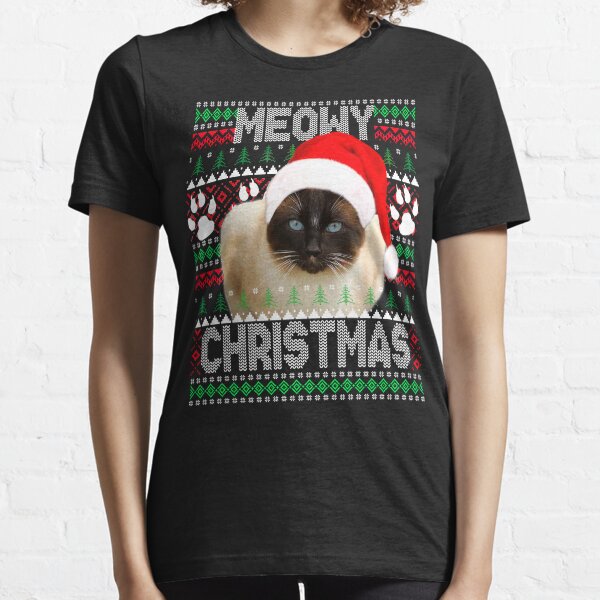 siamese cat christmas sweater