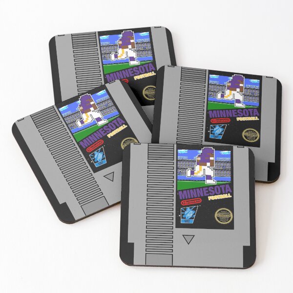 Item preview, Minnesota 8 bit Vikings football cartridge design designed and sold by MulletHappens.