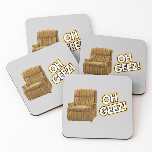 oh geez! Coasters (Set of 4)
