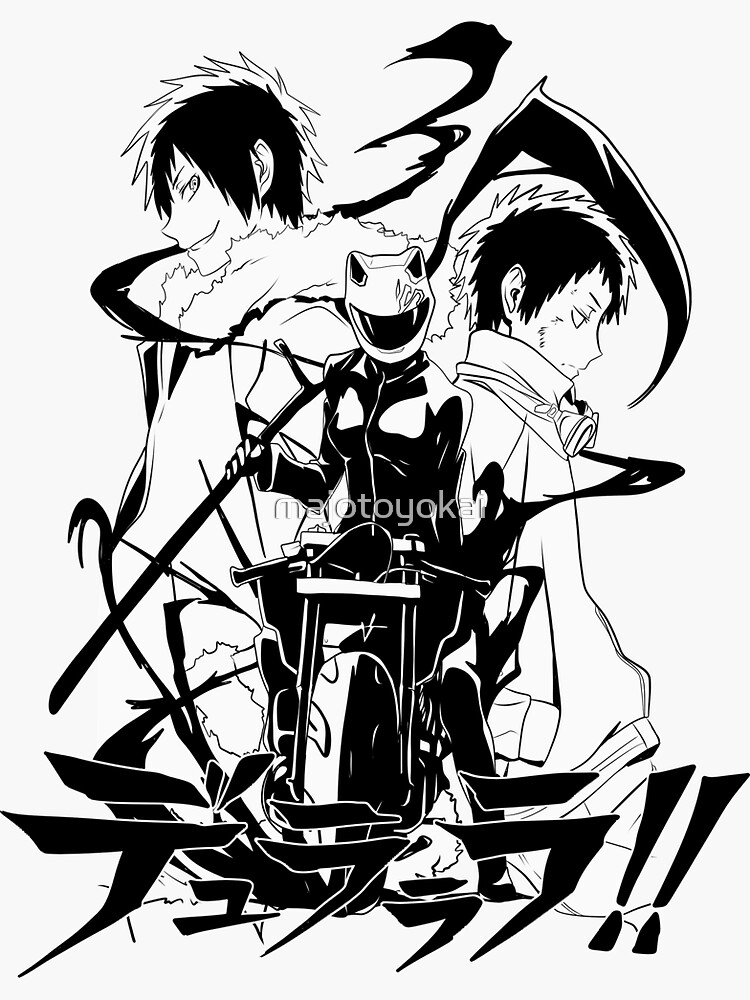 Aperçu 3 sur 3. Sticker avec l'œuvre DURARARA !! créée et vendue par majotoyokai.