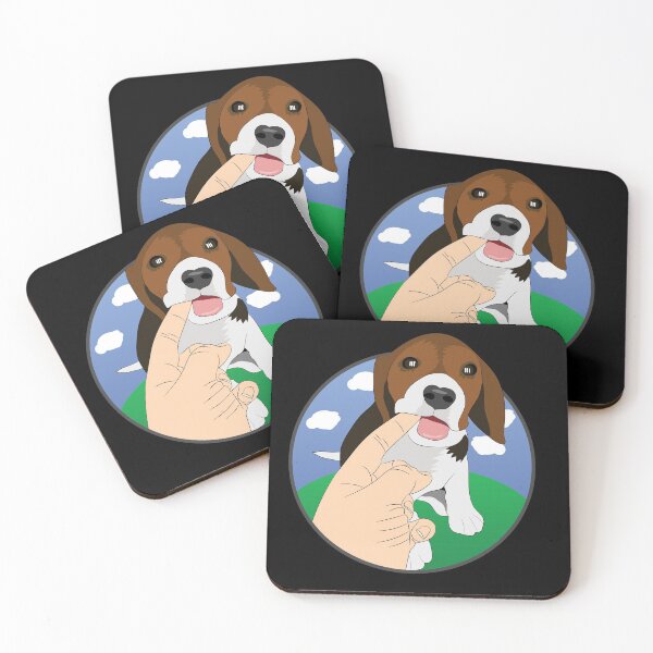 Item preview, Beagle Puppy biting finger designed and sold by Kam-designs.