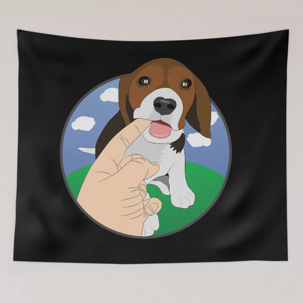 Item preview, Beagle Puppy biting finger designed and sold by Kam-designs.