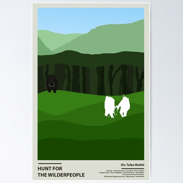 Item preview, hunt for the wilderpeople poster designed and sold by Galactic Repository.