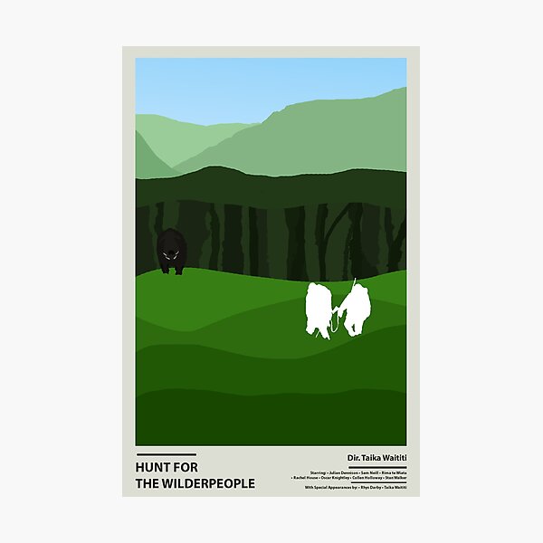 Item preview, hunt for the wilderpeople poster designed and sold by Galactic Repository.