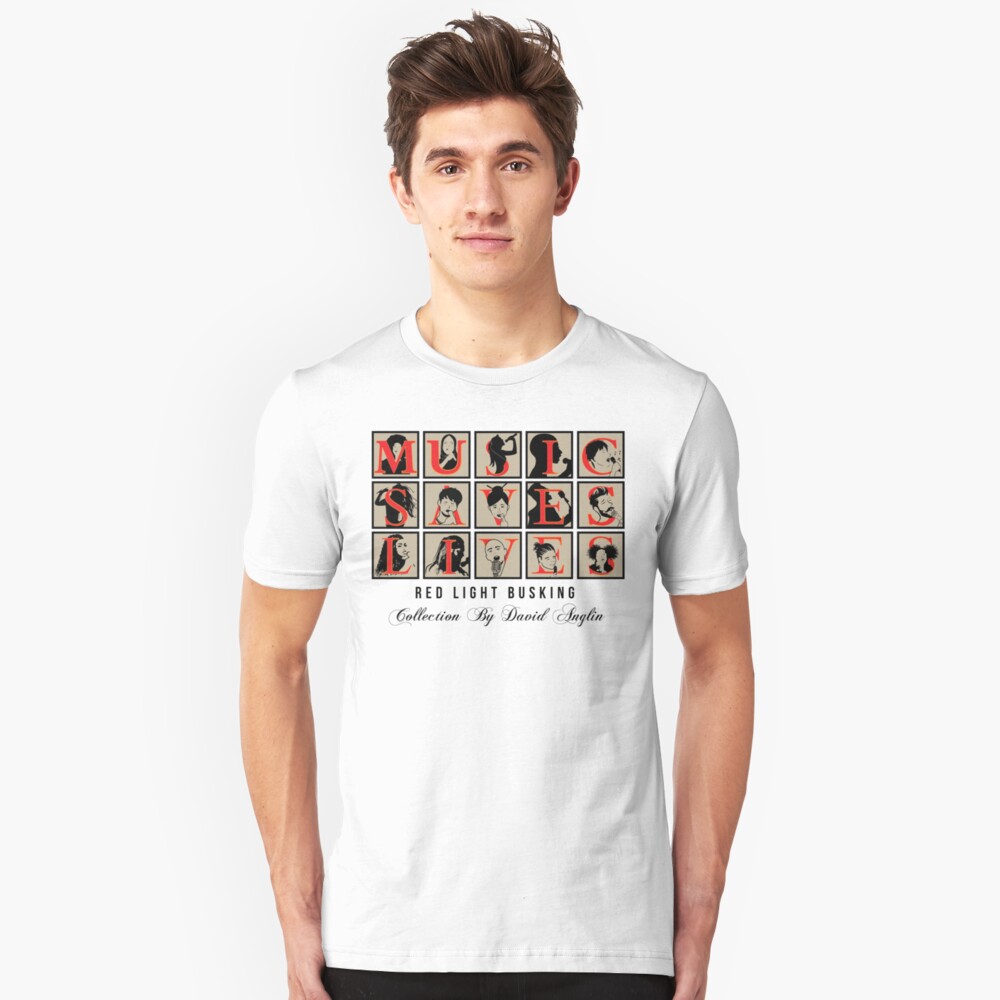 Music Saves Lives Slim Fit T-Shirt