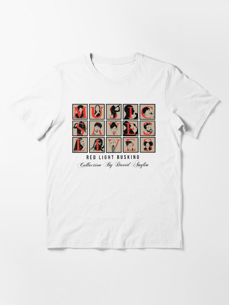 Alternate view of Music Saves Lives Essential T-Shirt
