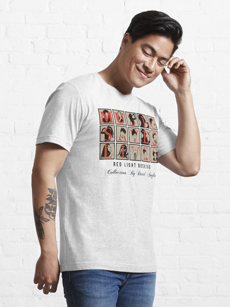Alternate view of Music Saves Lives Essential T-Shirt
