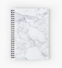 White Marble Spiral Notebook