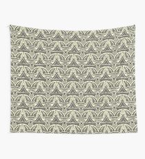 Island magic - black on cream Wall Tapestry
