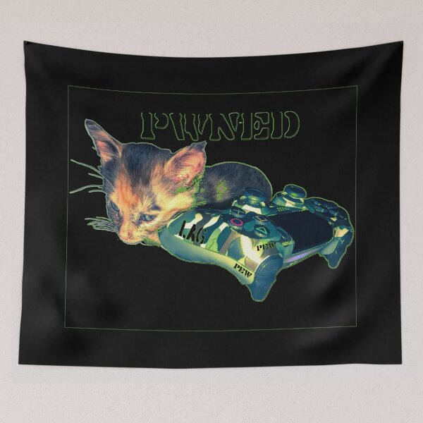 Item preview, Gamer Cat Pwned designed and sold by aadventures.