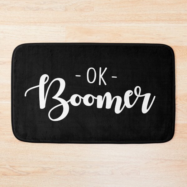 Item preview, OK BOOMER - white typography designed and sold by cameronbaba.