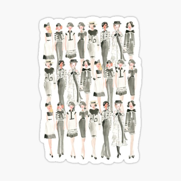 Fashion Stickers, Runway Fashion Stickers, Fashion Vinyl Stickers, Fashion  Croqui Stickers, Style Girls Stickers, NYC Fashion Vinyl Stickers 