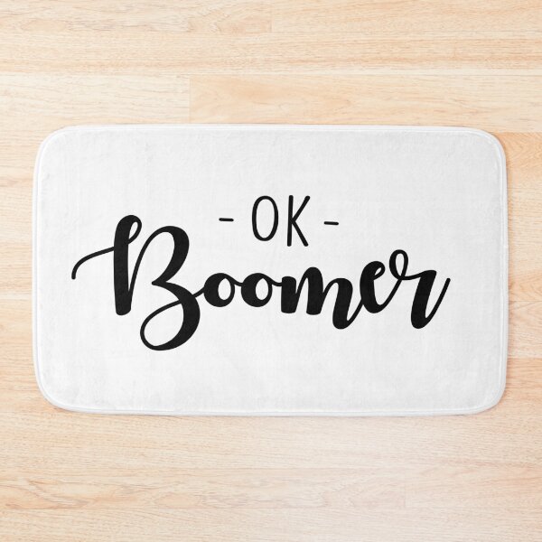 Item preview, OK BOOMER - black typography designed and sold by cameronbaba.