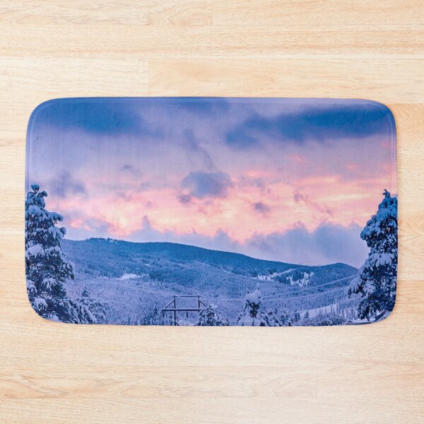 Item preview, Deep Powder Trees // Fire Orange and Blue Sunset in the Rockies designed and sold by catbyrdcolorado.