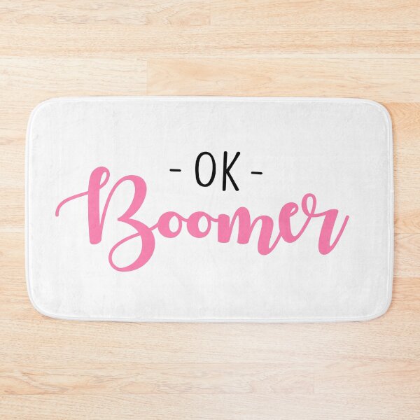 Item preview, OK BOOMER - pink typography designed and sold by cameronbaba.