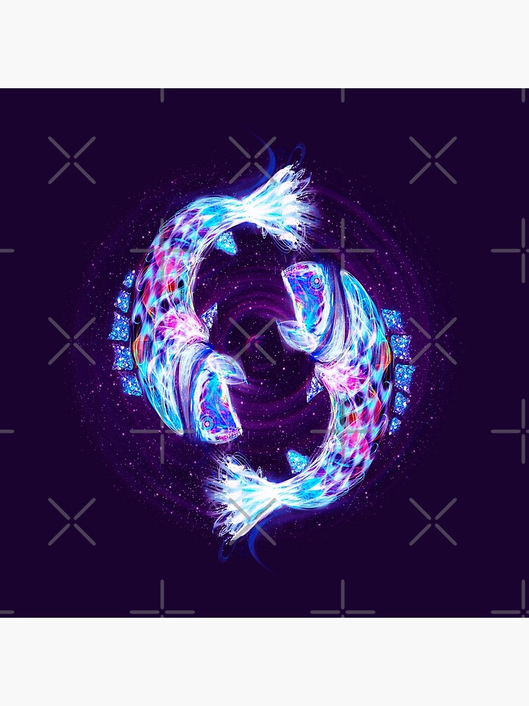 Pisces Zodiac Lightburst by ifourdezign