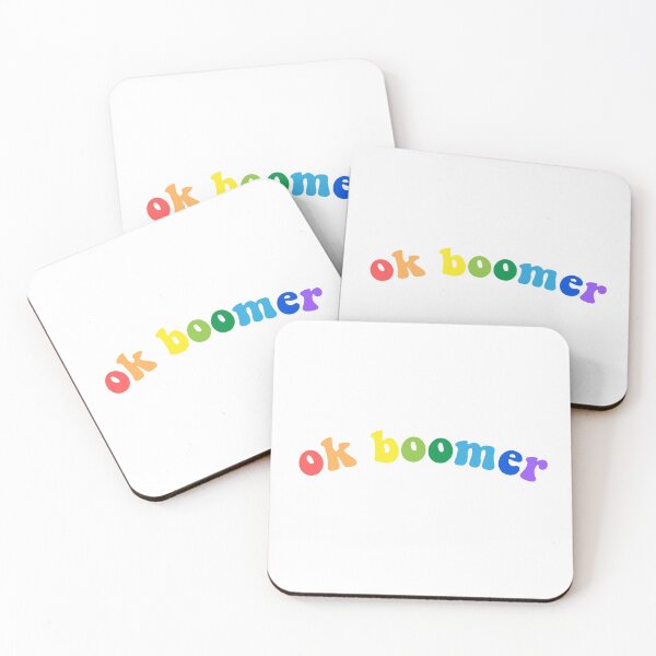 Item preview, ok boomer - rainbow aesthetic (no outline) designed and sold by cameronbaba.