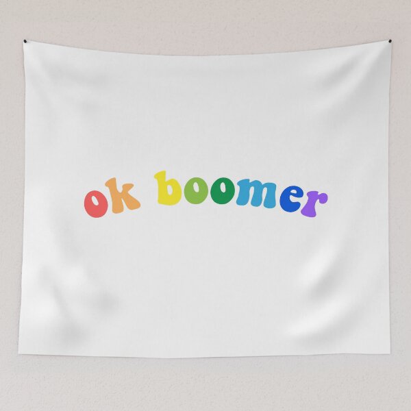 Item preview, ok boomer - rainbow aesthetic (no outline) designed and sold by cameronbaba.