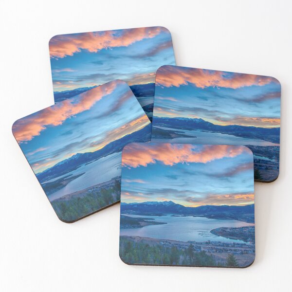 Item preview, Lakeside Sunset // Mile High Rocky Mountain Orange and Blue Sky designed and sold by catbyrdcolorado.